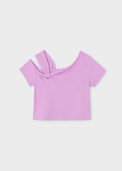 Camiseta asimétrica lilac