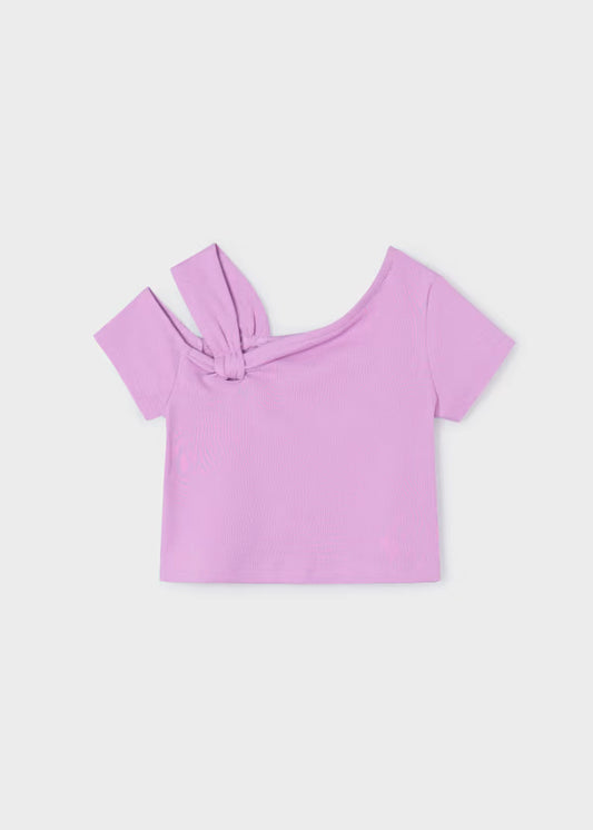Camiseta asimétrica lilac