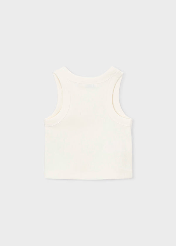 Camiseta crudo, tirantes con remaches