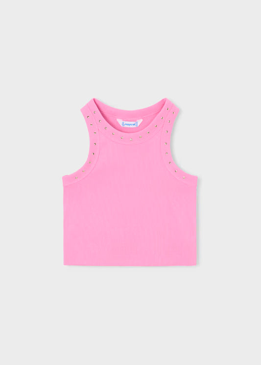 Camiseta candy, tirantes con remaches