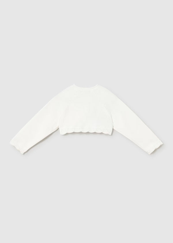 Rebeca tricot básica Color Crudo