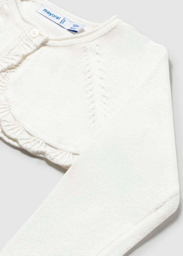 Rebeca tricot básica Color Crudo