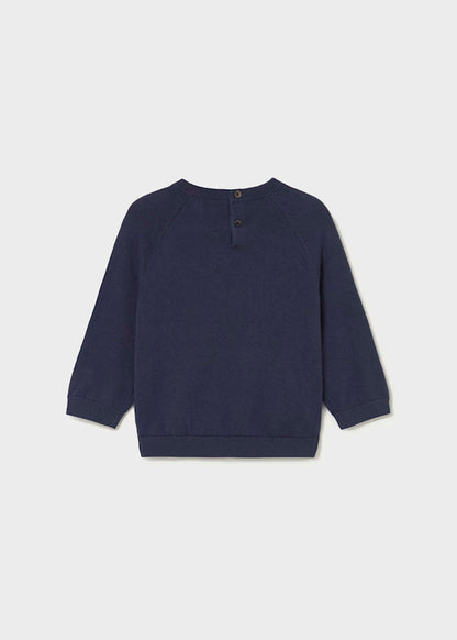 Jersey básico azul, bebe