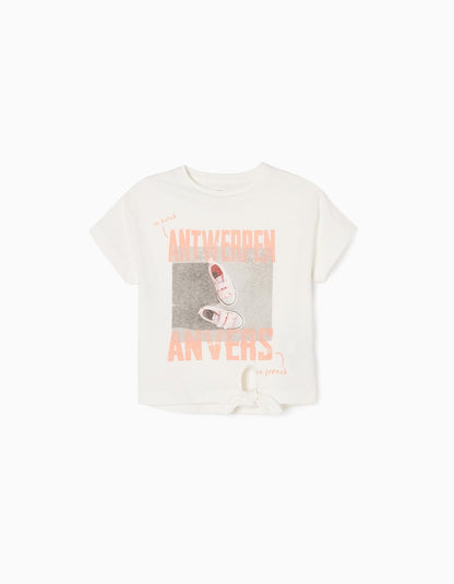 set falda de mezclilla con camiseta nudo