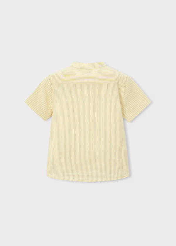 Camisa Cuello Mao verde olivo