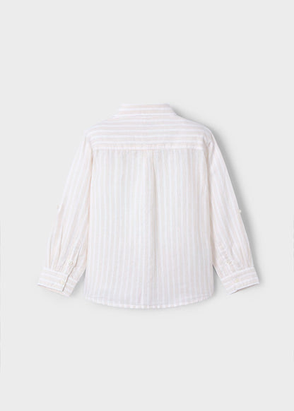 Camisa manga larga con lino