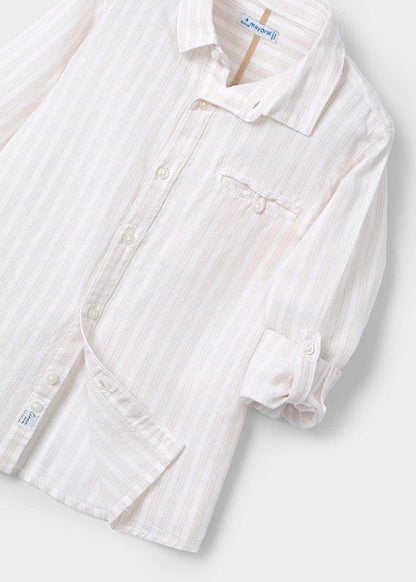 Camisa manga larga con lino