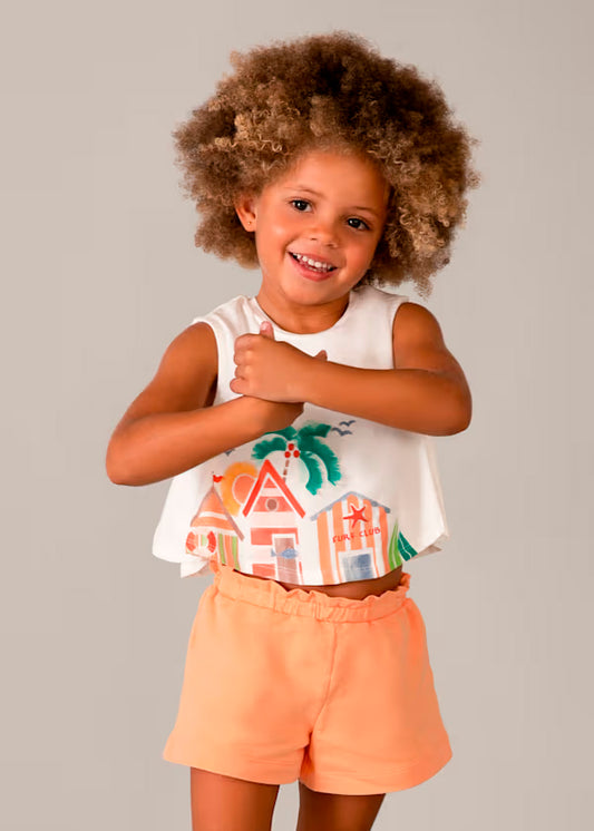 Conjunto camiseta y short calabaza