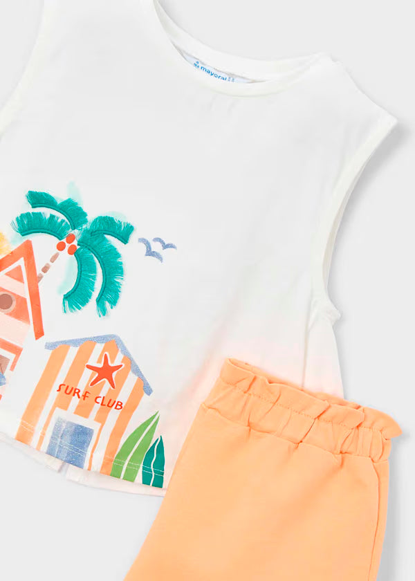 Conjunto camiseta y short calabaza