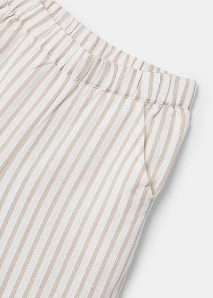 conjunto 2 piezas a rayas, pantalón bolsas