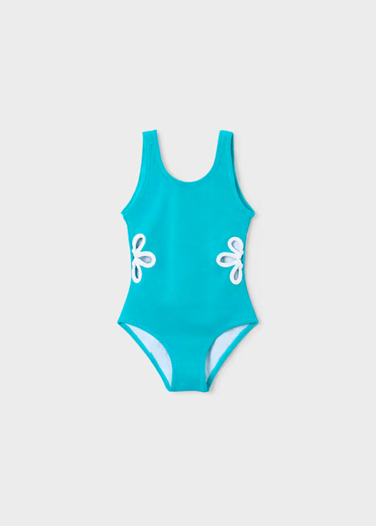 Bañador aberturas flor laterales pacifico