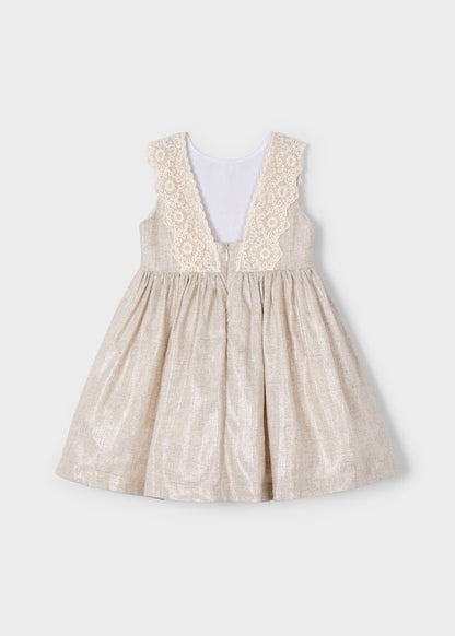 Vestido lino arena