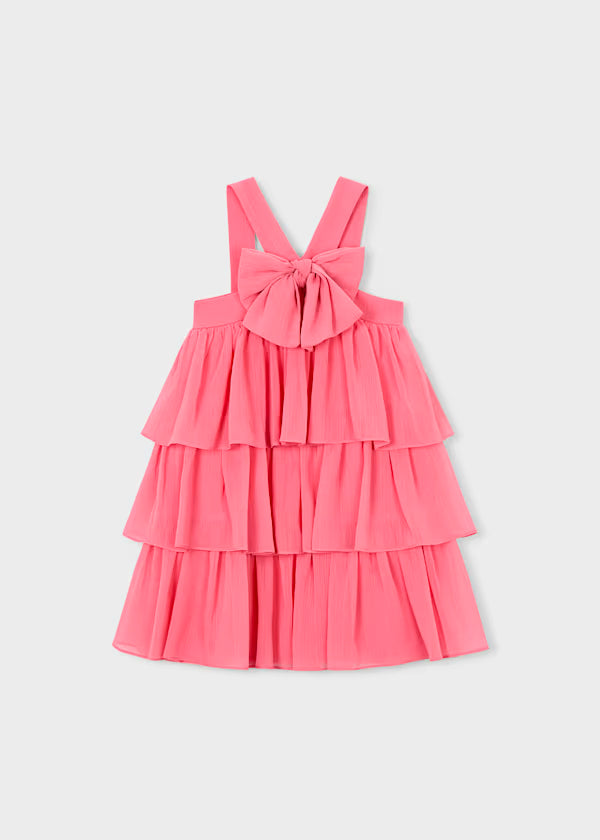 Vestido bambula volantes camelia