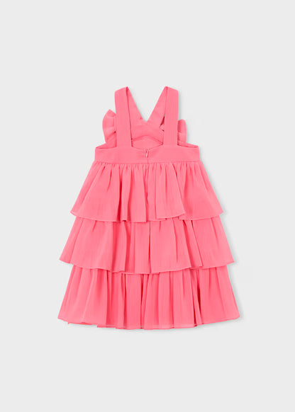 Vestido bambula volantes camelia