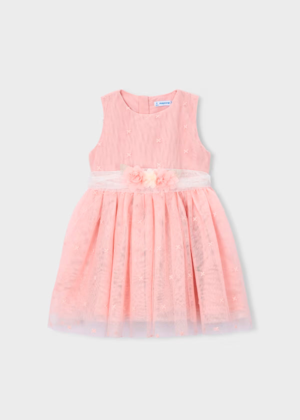 Vestido ceremonia tul bordado, plumeti blossom