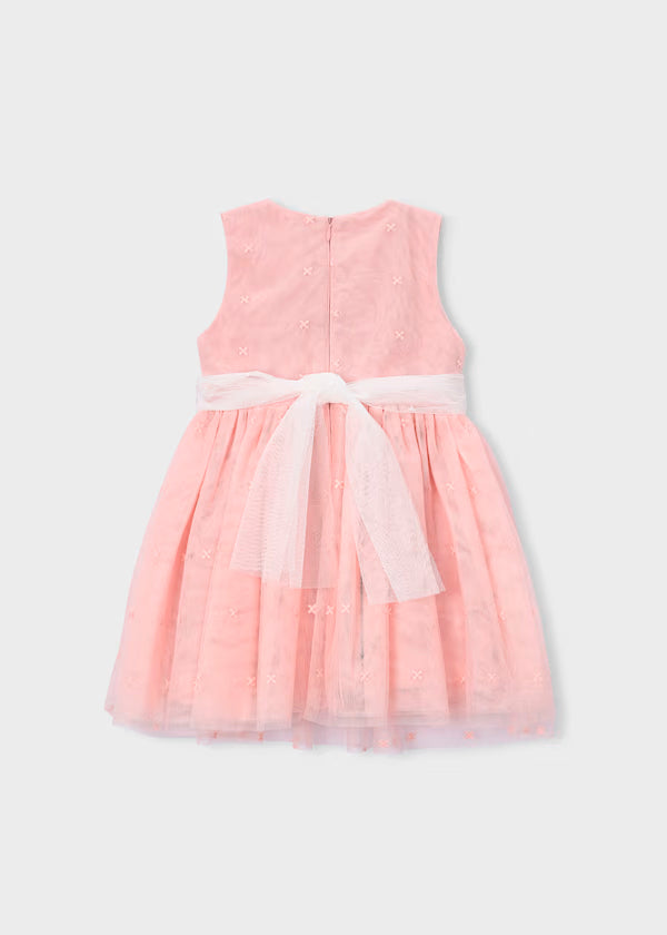 Vestido ceremonia tul bordado, plumeti blossom