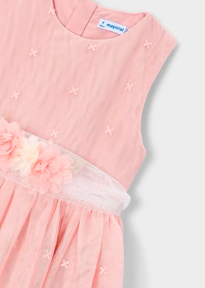 Vestido ceremonia tul bordado, plumeti blossom