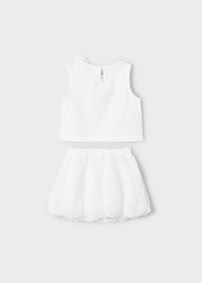 Conjunto falda globo y top