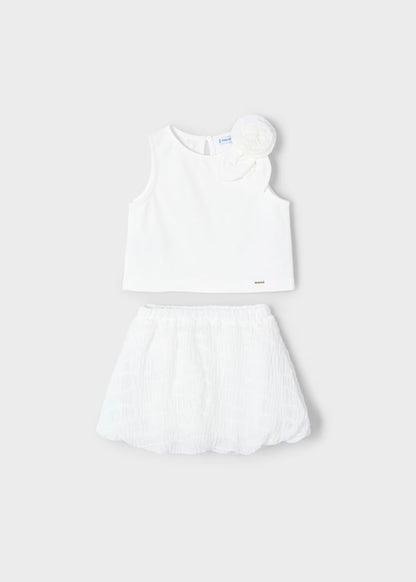 Conjunto falda globo y top
