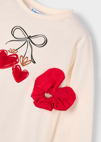 Camiseta de manga larga incluye scrunchie