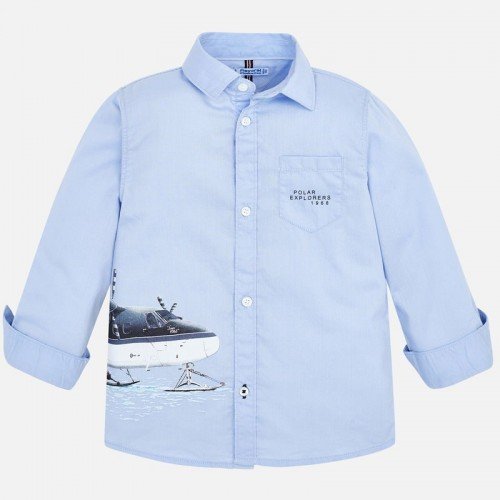 camisa mayoral azul polar explorers