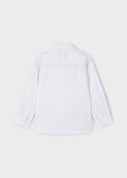 Camisa blanca diseño estampado