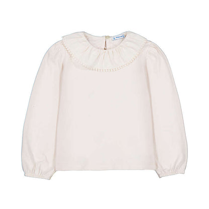 Set 3 piezas blusa + falda polipiel + chaleco tricot