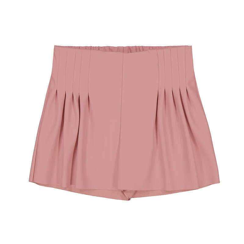 Set 2 piezas + falda polipiel + Jersey lineas flores