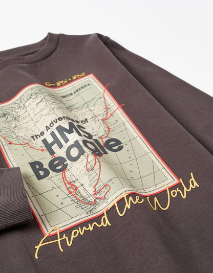 camiseta manga larga "hms beagle"