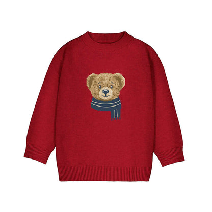Jersey para niño. Intarsia con bordado rojo, mayoral