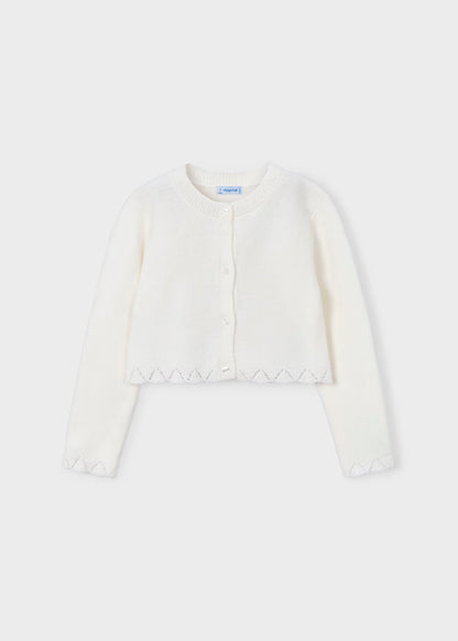 Rebeca de manga larga color crudo