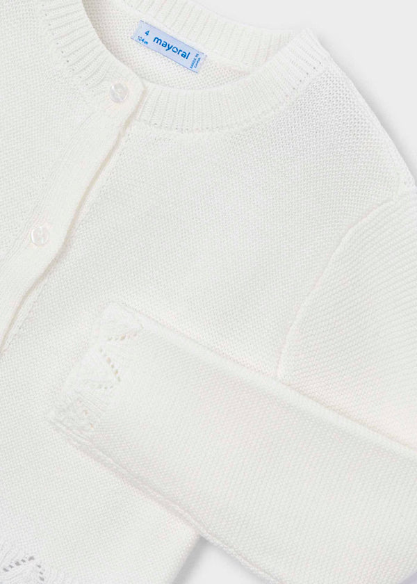 Rebeca de manga larga color crudo