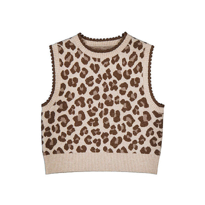 Set 3 piezas blusa + falda polipiel + chaleco tricot