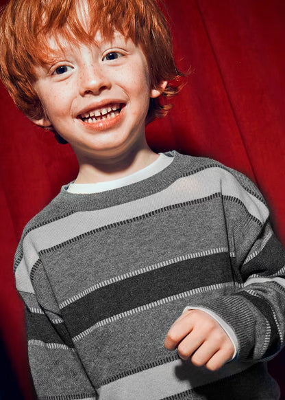 Jersey rayas Grafito