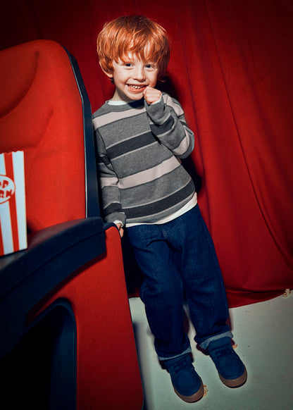 Jersey rayas Grafito