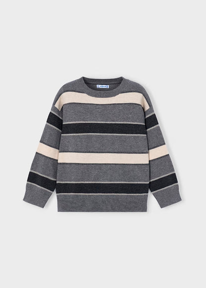 Jersey rayas Grafito