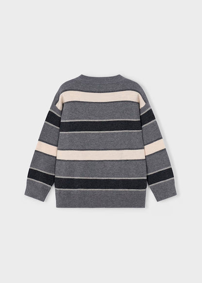 Jersey rayas Grafito