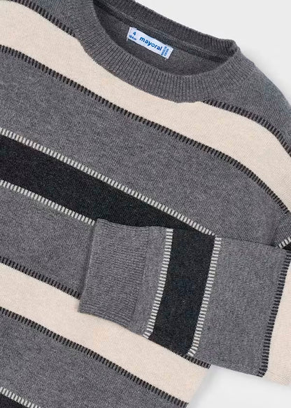 Jersey rayas Grafito