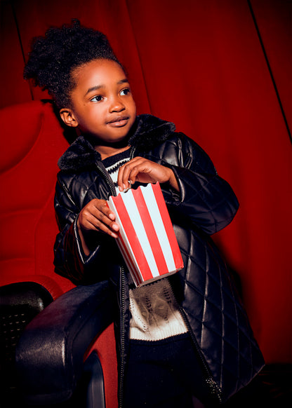 Chaquetón acolchado negro