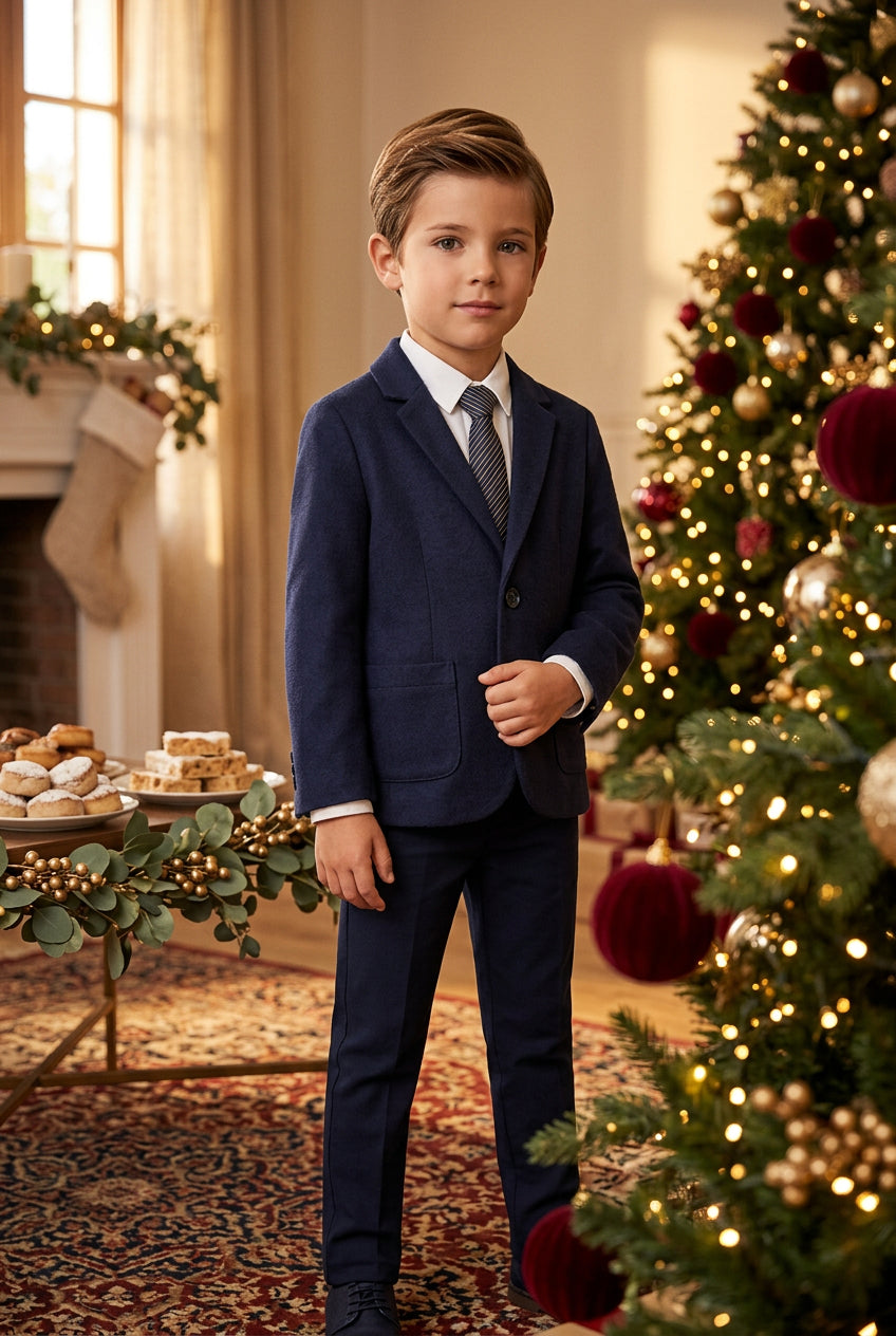 Chaqueta para niño. Bolsillos delanteros. Botones en la parte delantera.