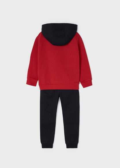 pants de dos piezas para niño con sudadera y pantalón largo.