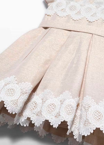 Vestido Lino Guipur Niña