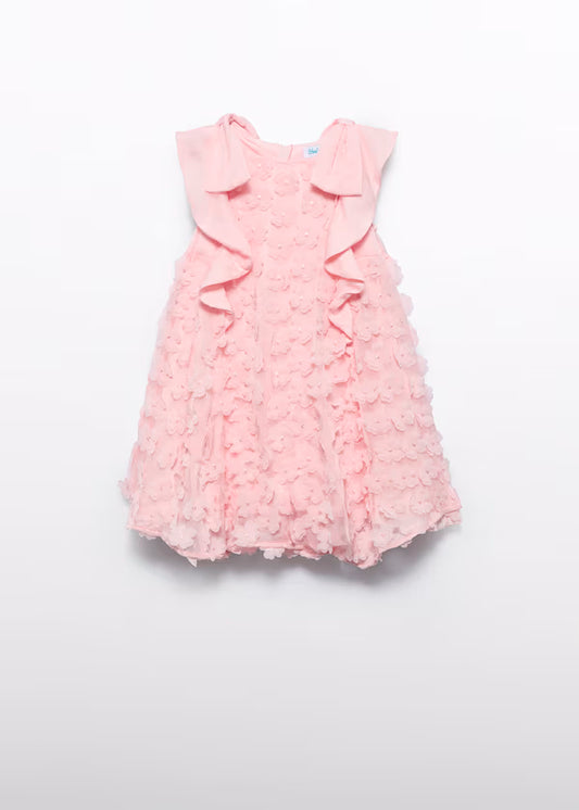Vestido Bambula Flores 3d Niña