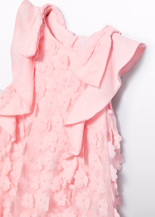 Vestido Bambula Flores 3d Niña