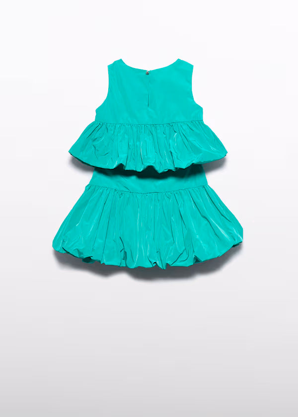 Conjunto Falda Tafetán Verde Jade