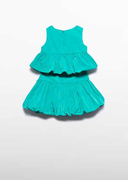 Conjunto Falda Tafetán Verde Jade
