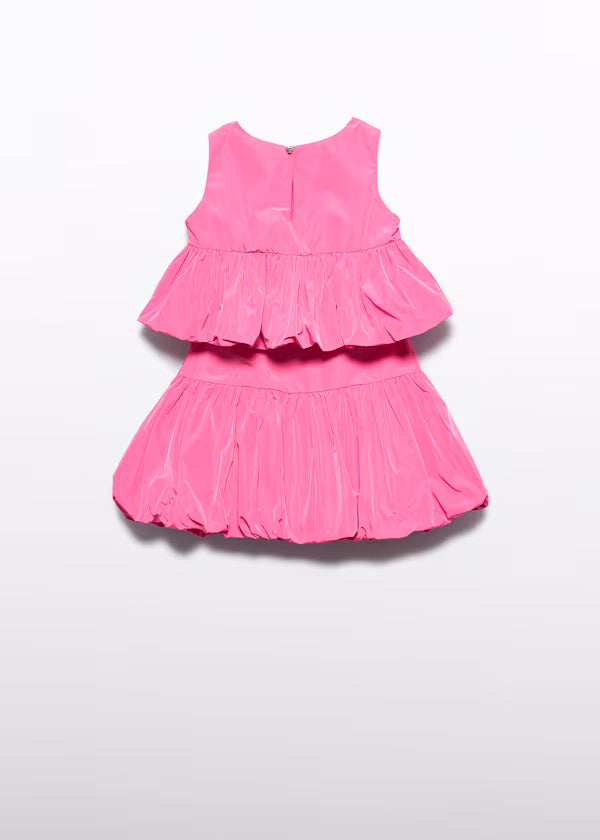 Conjunto Falda Tafetán Rosa Chicle