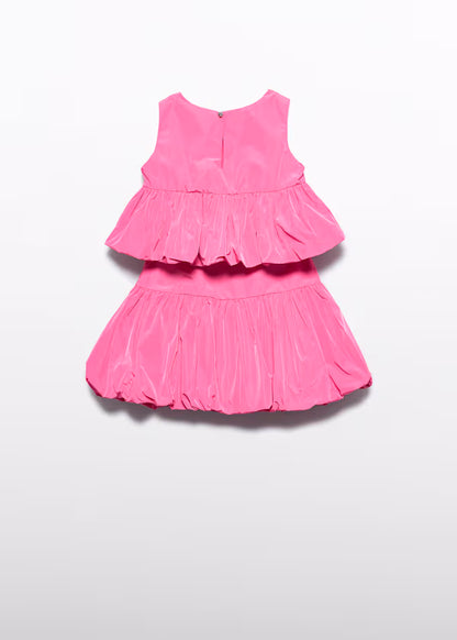 Conjunto Falda Tafetán Rosa Chicle