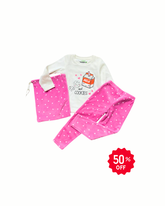 pijama milk, terciopelo. 3 piezas