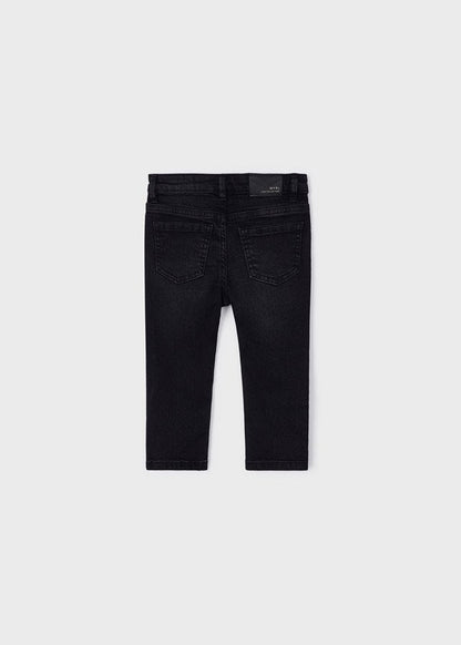 pantalón slim fit  negro oscuro 9m a 2 años